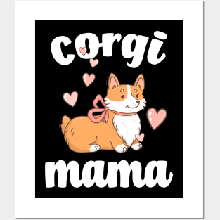 Corgi Gifts Corgi Mom Corgi Dog Mom Fur Mama Rescue Mom Dog Lover Gifts For Mom Gift For Her dog mama Posters and Art